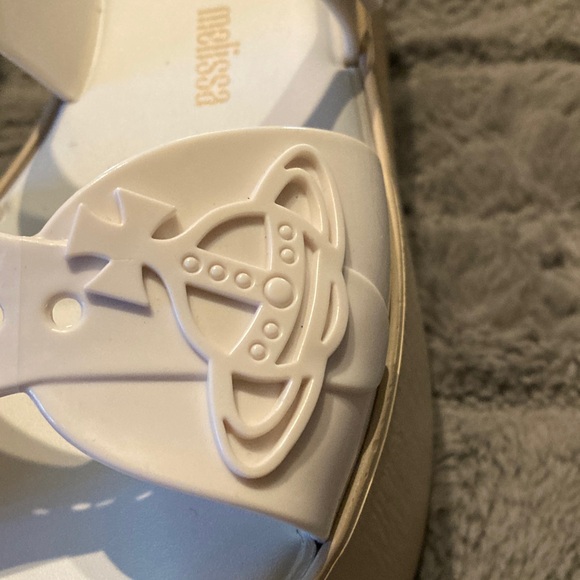 Vivienne Westwood White with Tan Platform Sandals - Picture 5 of 14